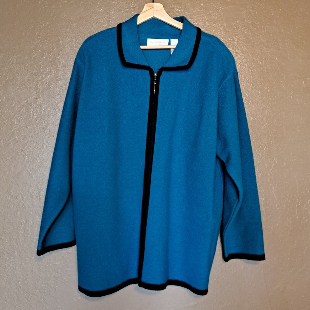Elisabeth By Liz Claiborne Vintage Wool Jacket Size 1X